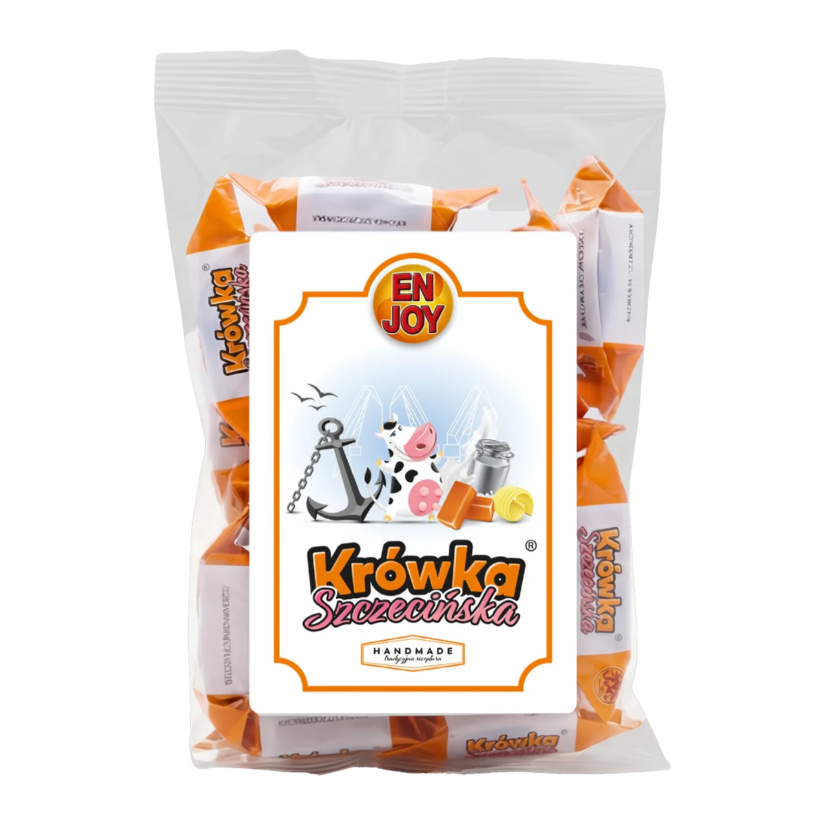 Krówka Szczecińska Klasyczna 250 g — torebka z krówkami