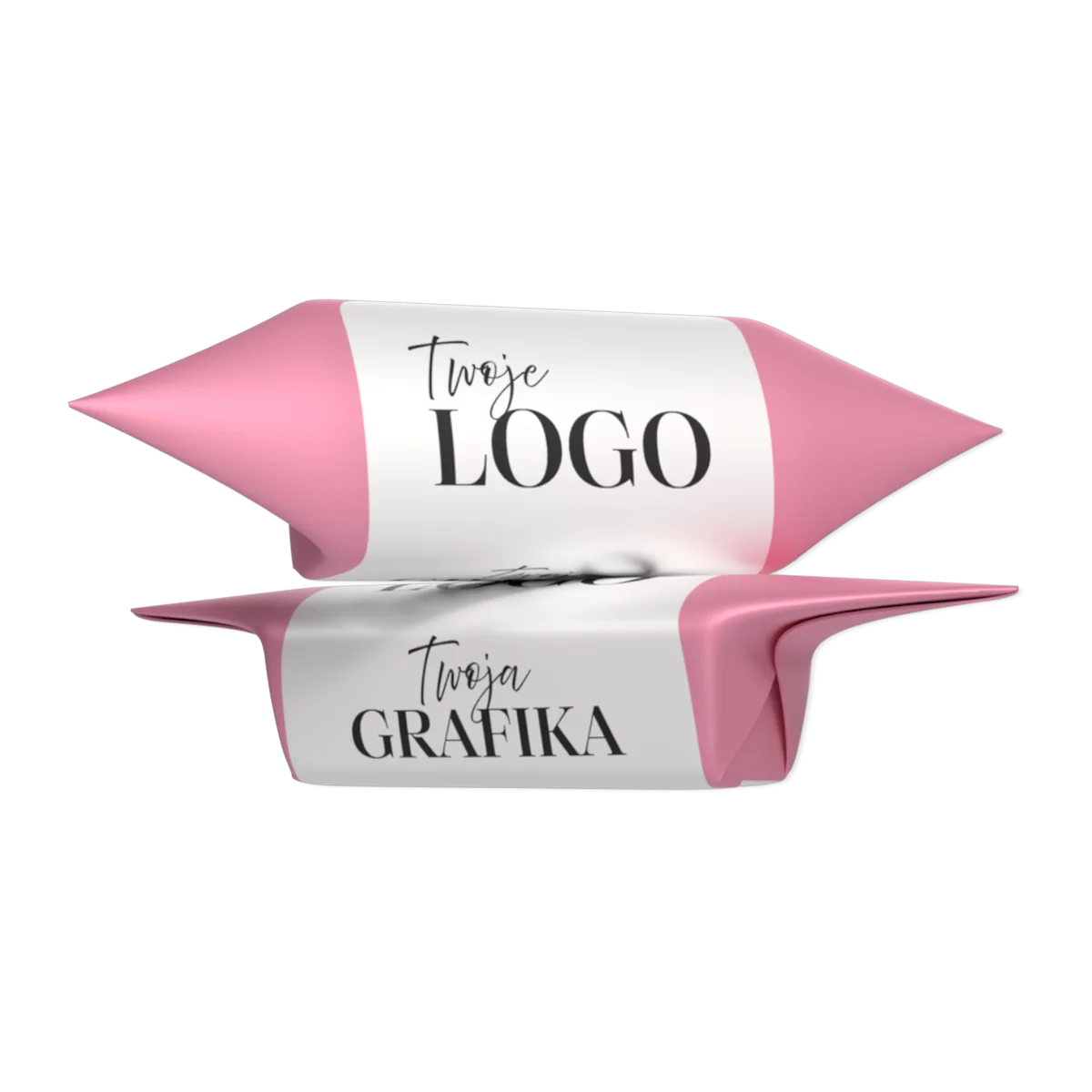Krówka w papierku z logo i grafiką klienta, bez logo Krówki Szczecińskiej